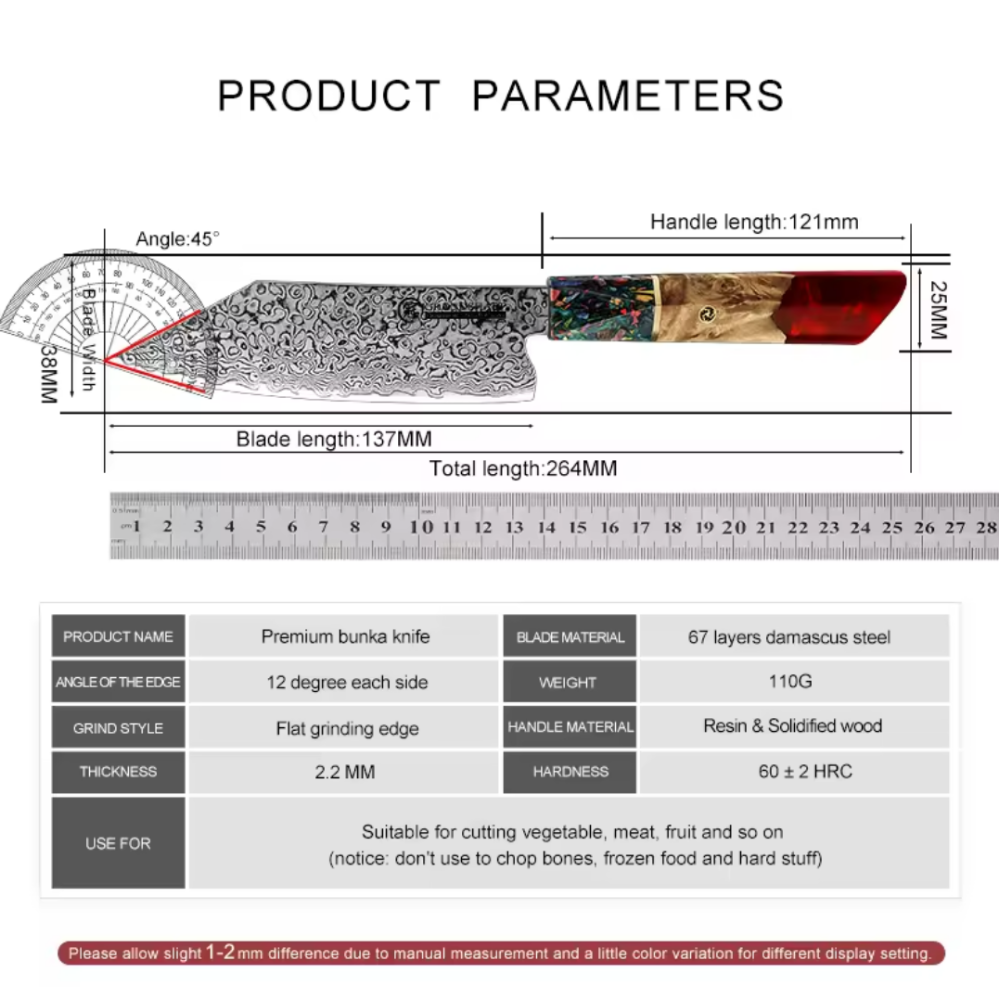 Couteau de Chef en Acier Damas - L'Essentiel du Cuisinier