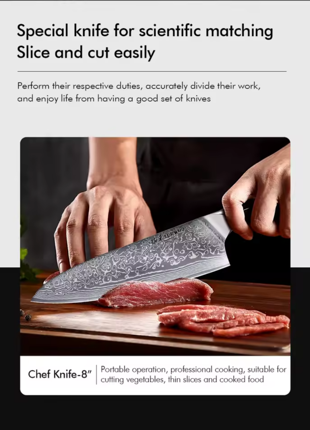 Coffret Couteaux de Chef en Acier Damas - Le Kit Essentiel